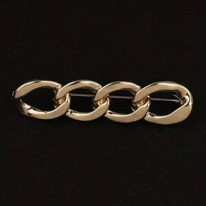 Elegant Durable Metal Golden Minimalistic Luxury Brooch